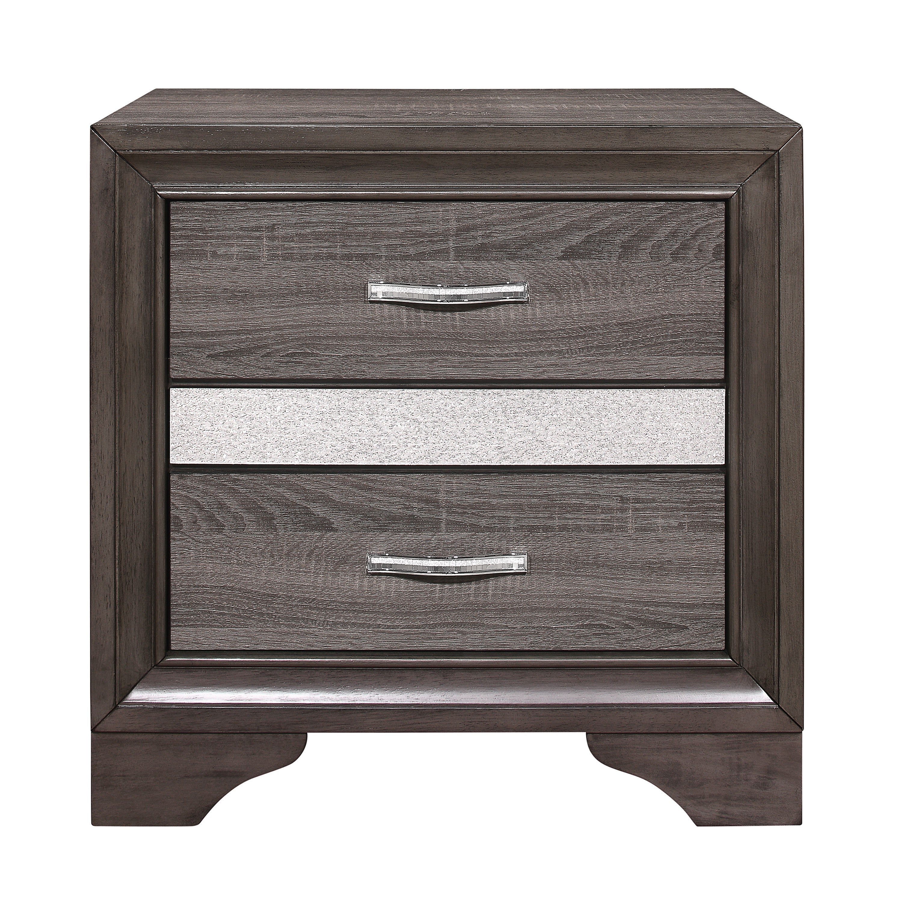 Luster Gray Upholstered Storage Platform Bedroom Set - SET | 1505K-1 | 1505K-3EK | 1505-DW | 1505-5 | 1505-6 | 1505-4 | 1505-9 - Bien Home Furniture & Electronics