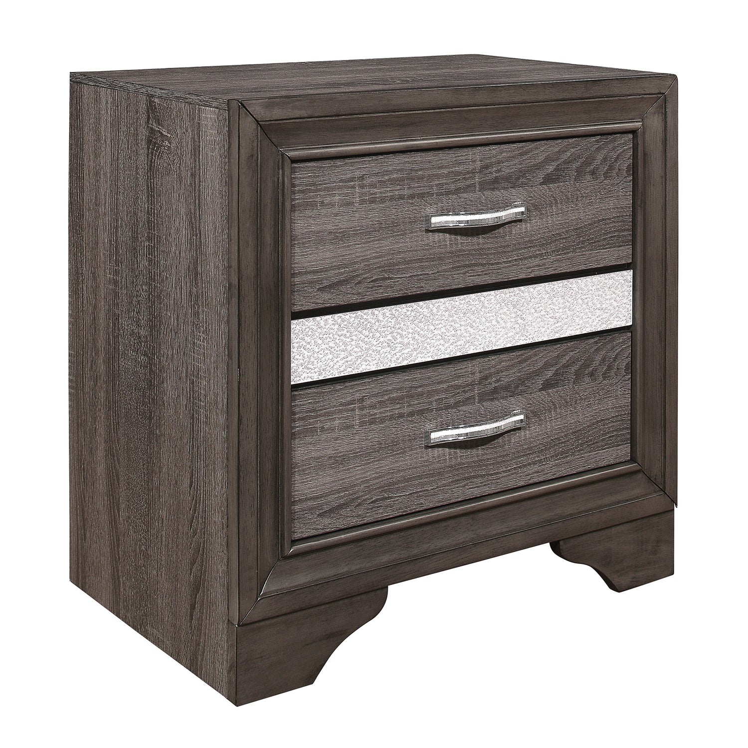 Luster Gray Upholstered Storage Platform Bedroom Set - SET | 1505K-1 | 1505K-3EK | 1505-DW | 1505-5 | 1505-6 | 1505-4 | 1505-9 - Bien Home Furniture & Electronics