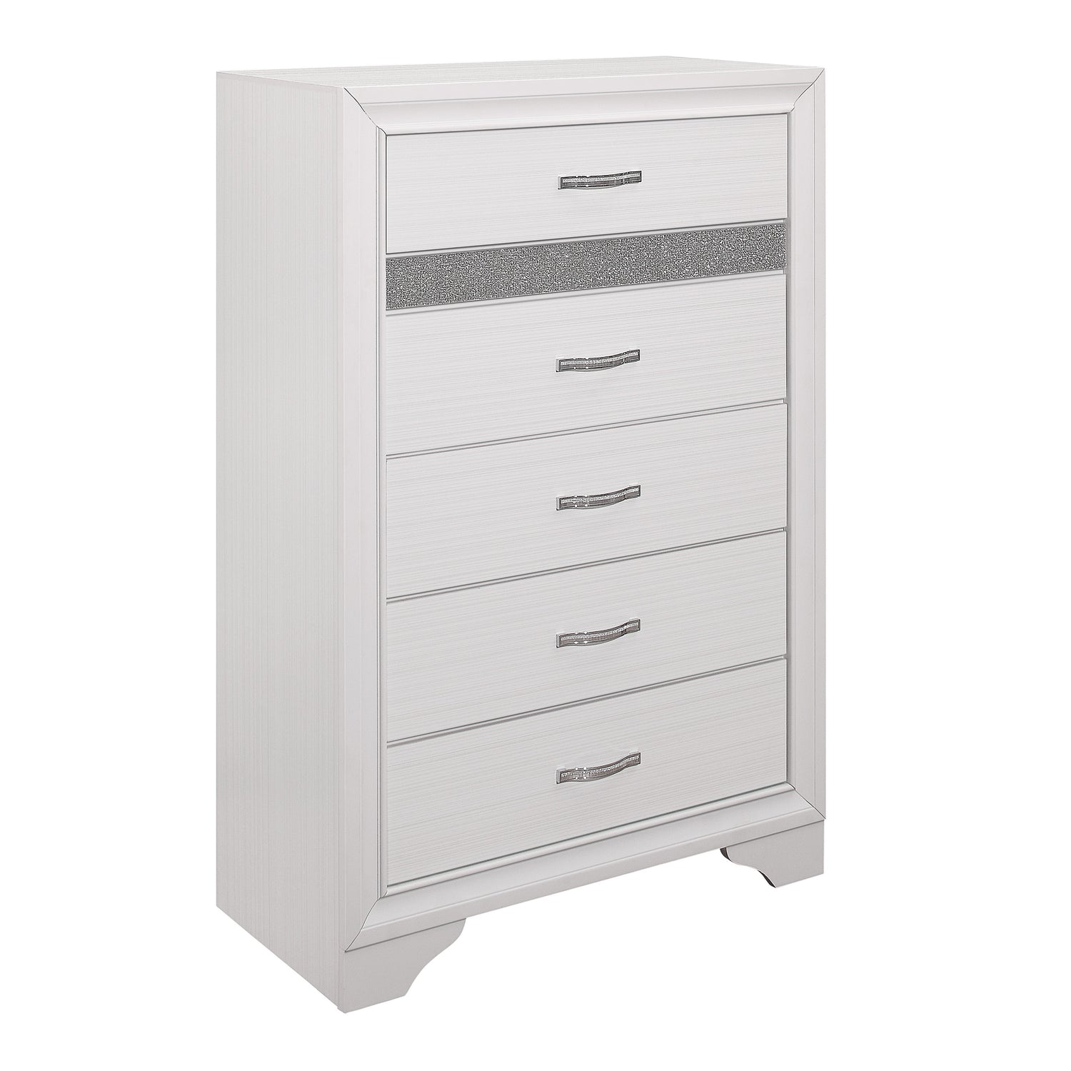 Luster White Chest - 1505W-9 - Bien Home Furniture & Electronics