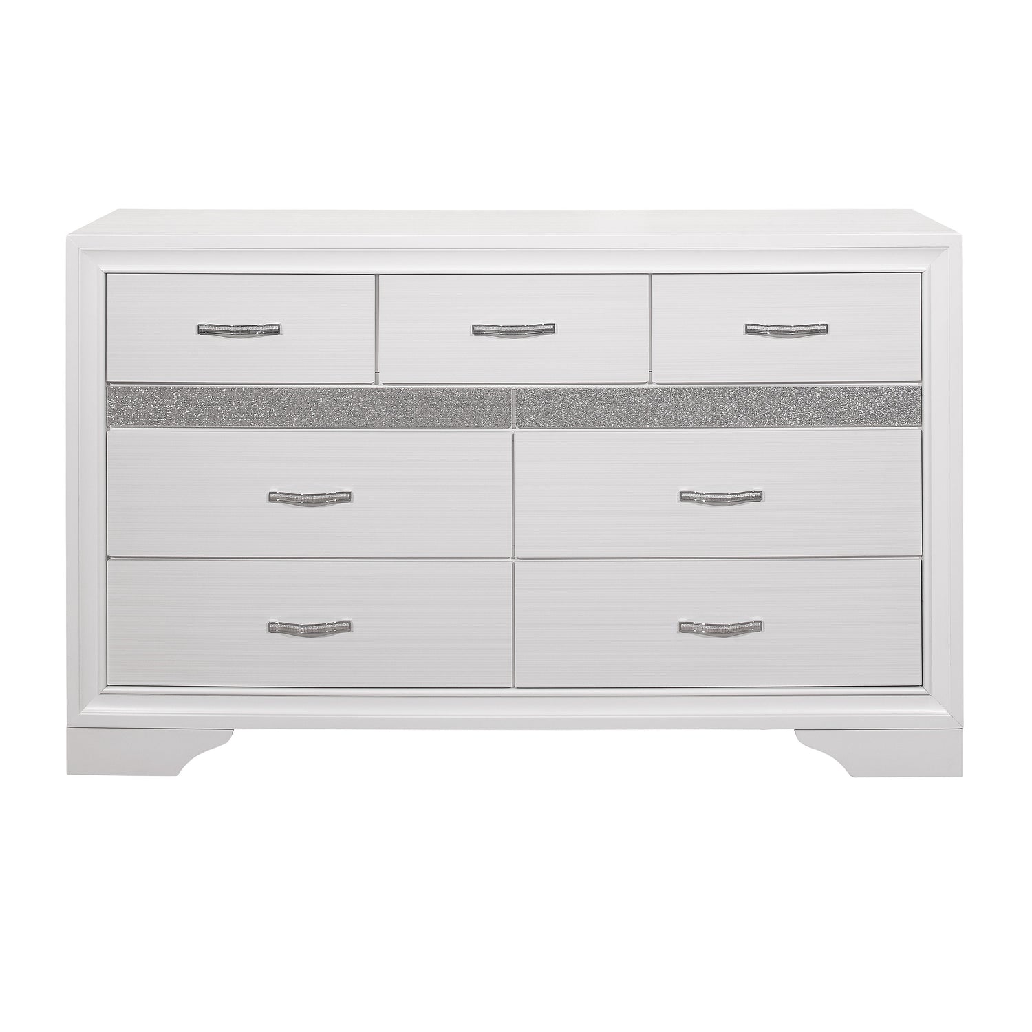 Luster White Dresser - 1505W-5 - Bien Home Furniture & Electronics