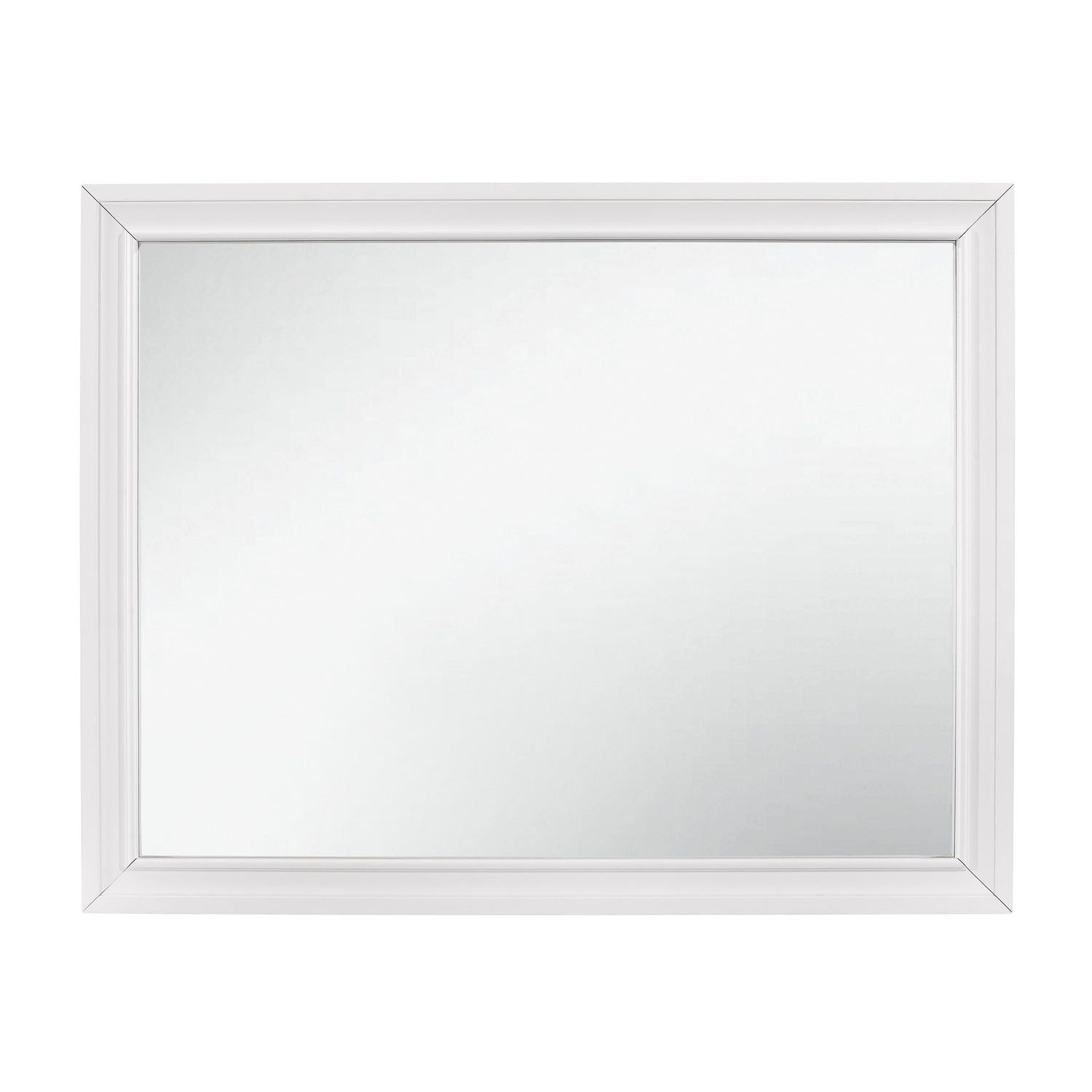 Luster White Mirror (Mirror Only) - 1505W-6 - Bien Home Furniture & Electronics