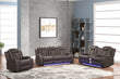 Luz Chocolate 3-Piece Reclining Living Room Set - Luz Chocolate - Bien Home Furniture & Electronics