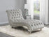 Lydia Gray Tufted Cushion Chaise with Nailhead Trim - 905468 - Bien Home Furniture & Electronics