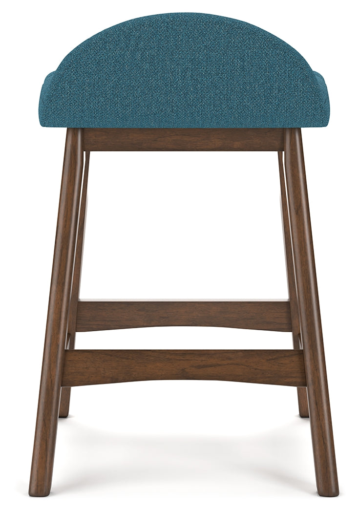 Lyncott Blue/Brown Counter Height Barstool, Set of 2 - D615-324 - Bien Home Furniture & Electronics