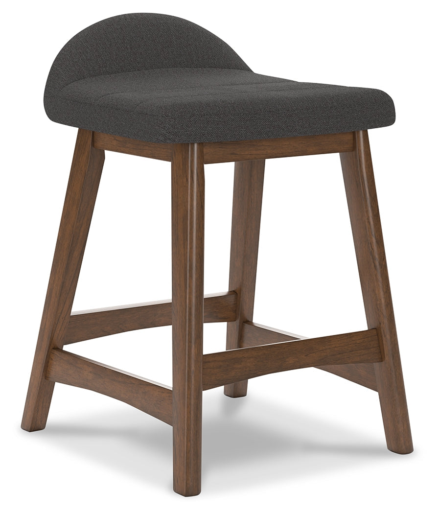 Lyncott Charcoal/Brown Counter Height Barstool, Set of 2 - D615-224 - Bien Home Furniture & Electronics