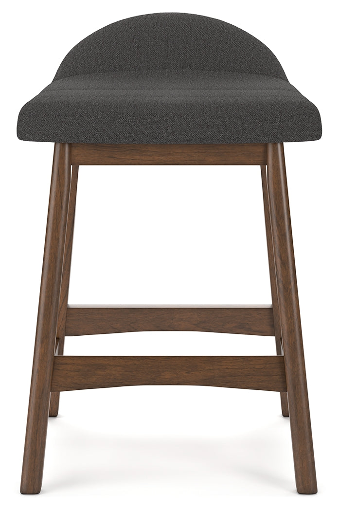 Lyncott Charcoal/Brown Counter Height Barstool, Set of 2 - D615-224 - Bien Home Furniture & Electronics