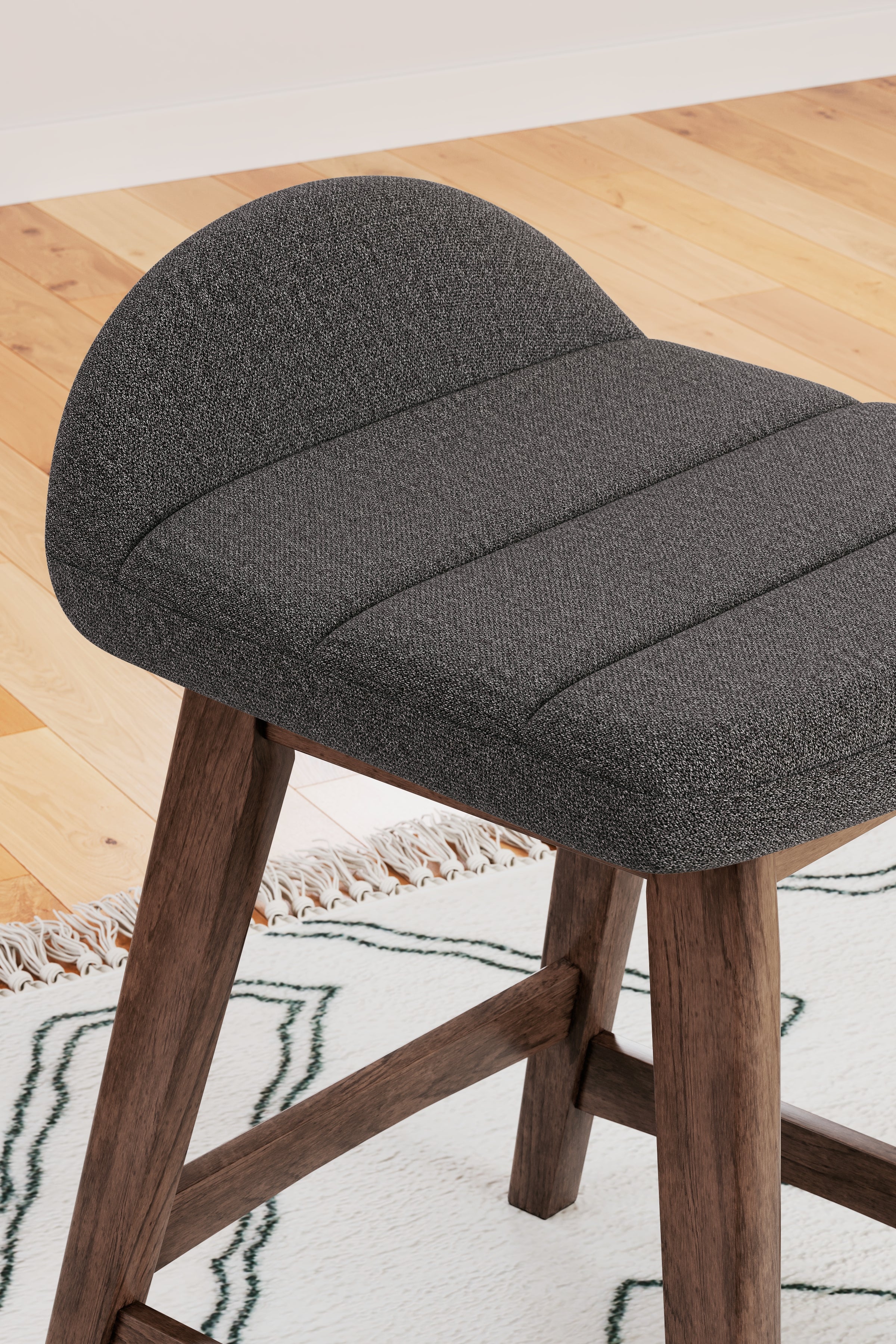 Lyncott Charcoal/Brown Counter Height Barstool, Set of 2 - D615-224 - Bien Home Furniture & Electronics