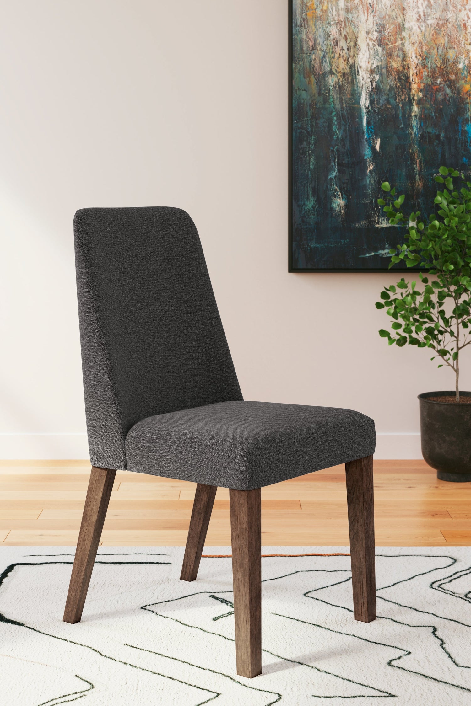 Lyncott Charcoal/Brown Dining Chair, Set of 2 - D615-02 - Bien Home Furniture & Electronics