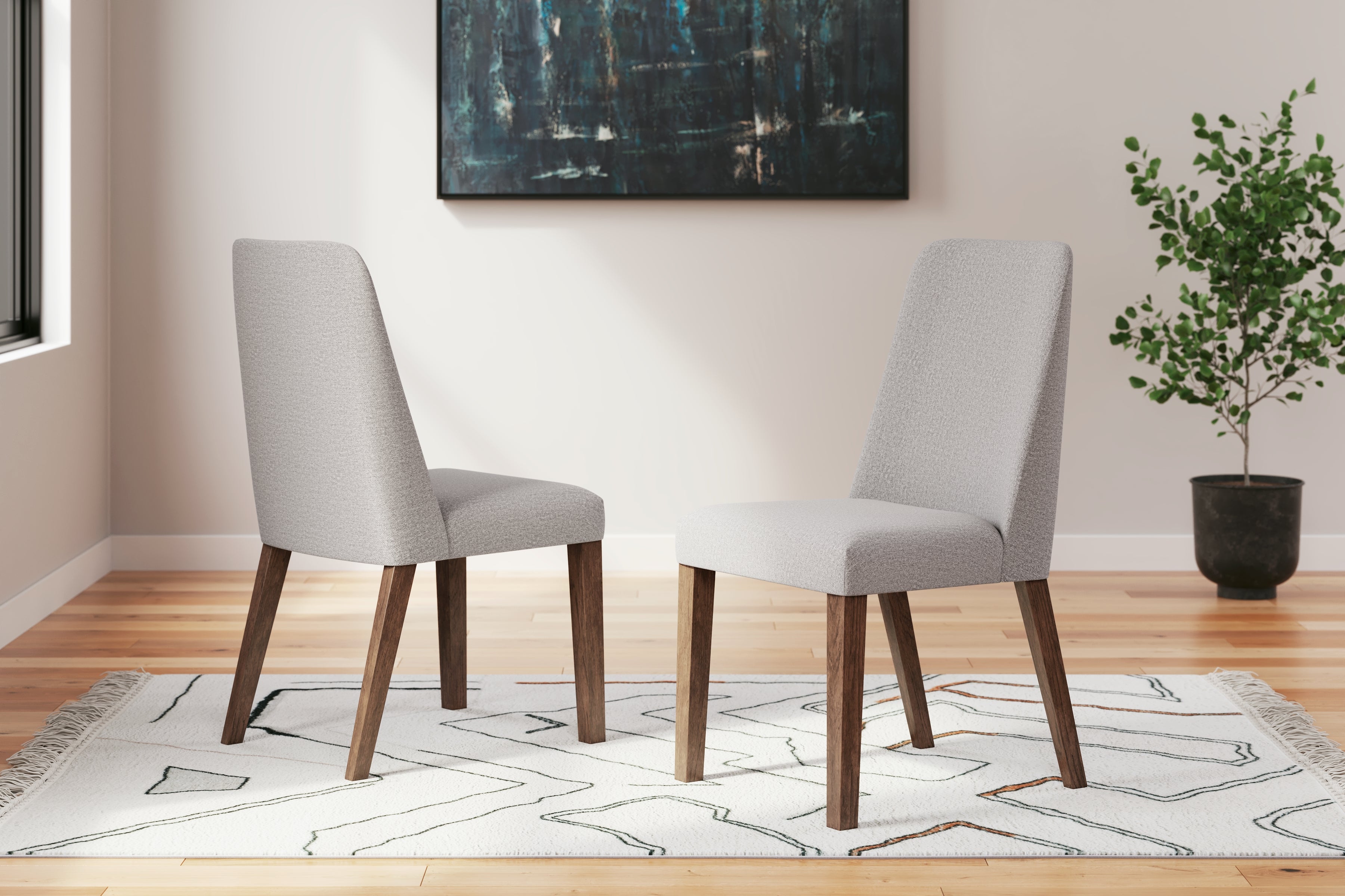 Lyncott Gray/Brown Dining Chair, Set of 2 - D615-01 - Bien Home Furniture & Electronics
