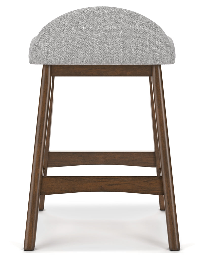 Lyncott Light Gray/Brown Counter Height Barstool, Set of 2 - D615-124 - Bien Home Furniture & Electronics