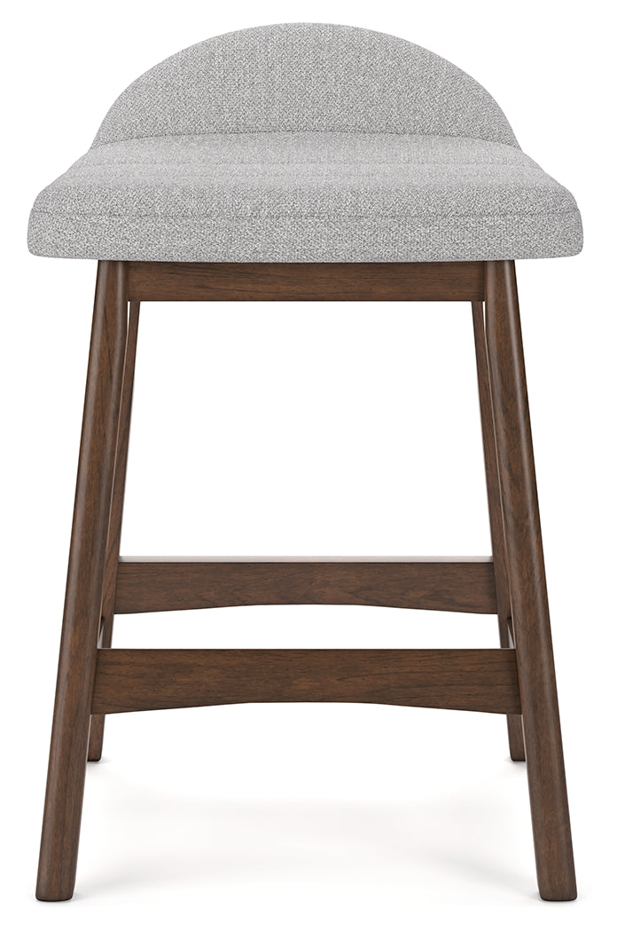 Lyncott Light Gray/Brown Counter Height Barstool, Set of 2 - D615-124 - Bien Home Furniture & Electronics
