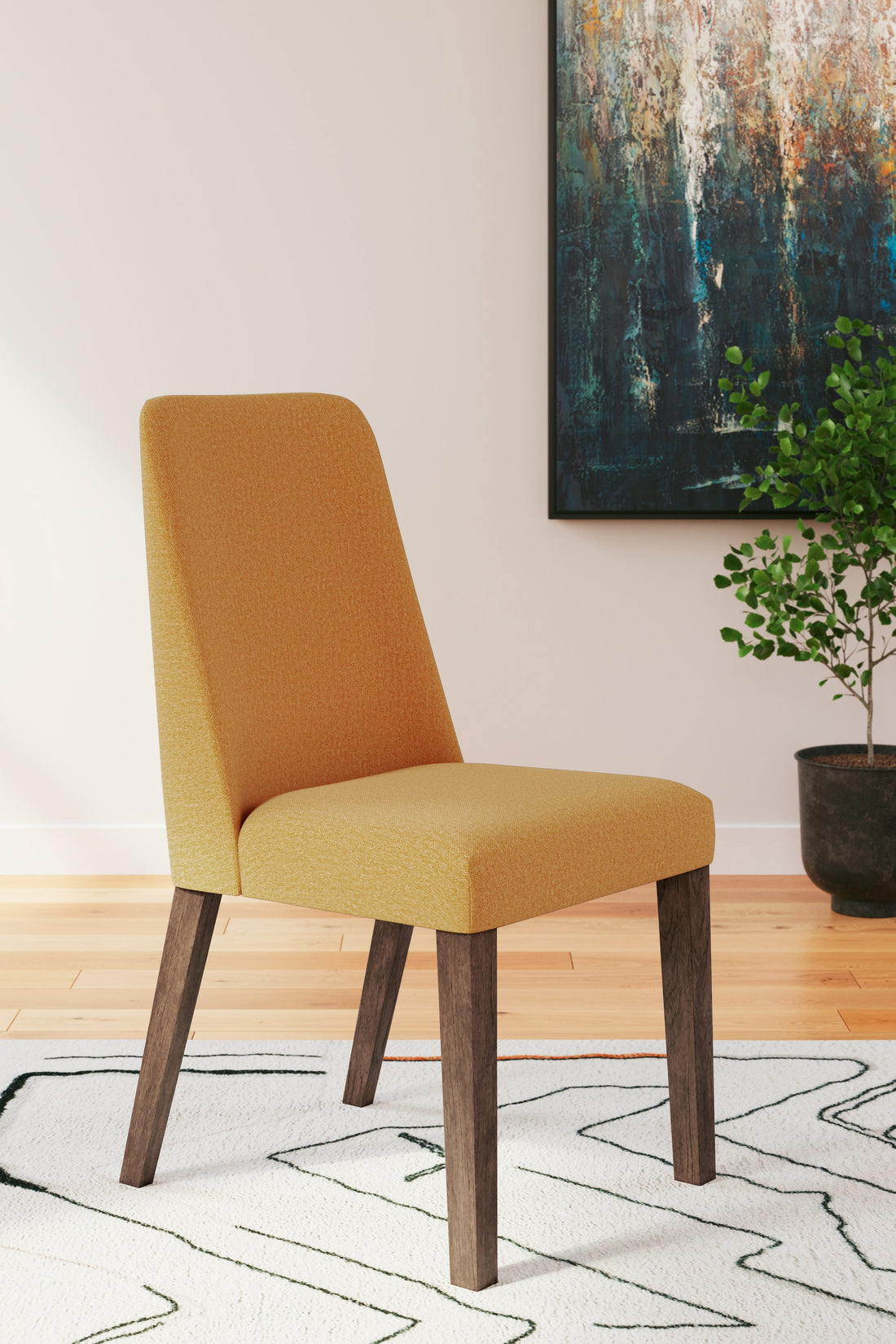 Lyncott Mustard/Brown Dining Chair, Set of 2 - D615-04 - Bien Home Furniture &amp; Electronics