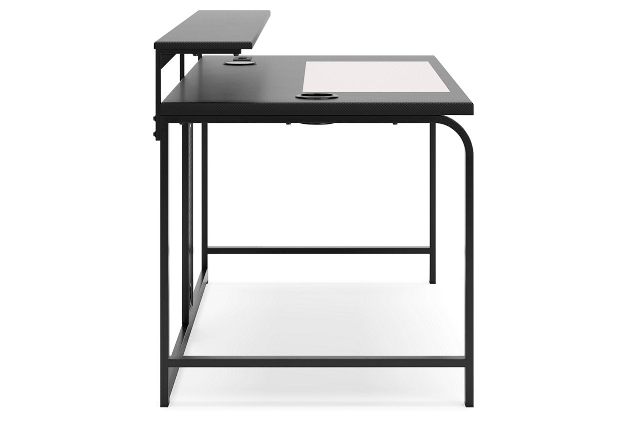 Lynxtyn Black Home Office Desk - H400-144 - Bien Home Furniture &amp; Electronics