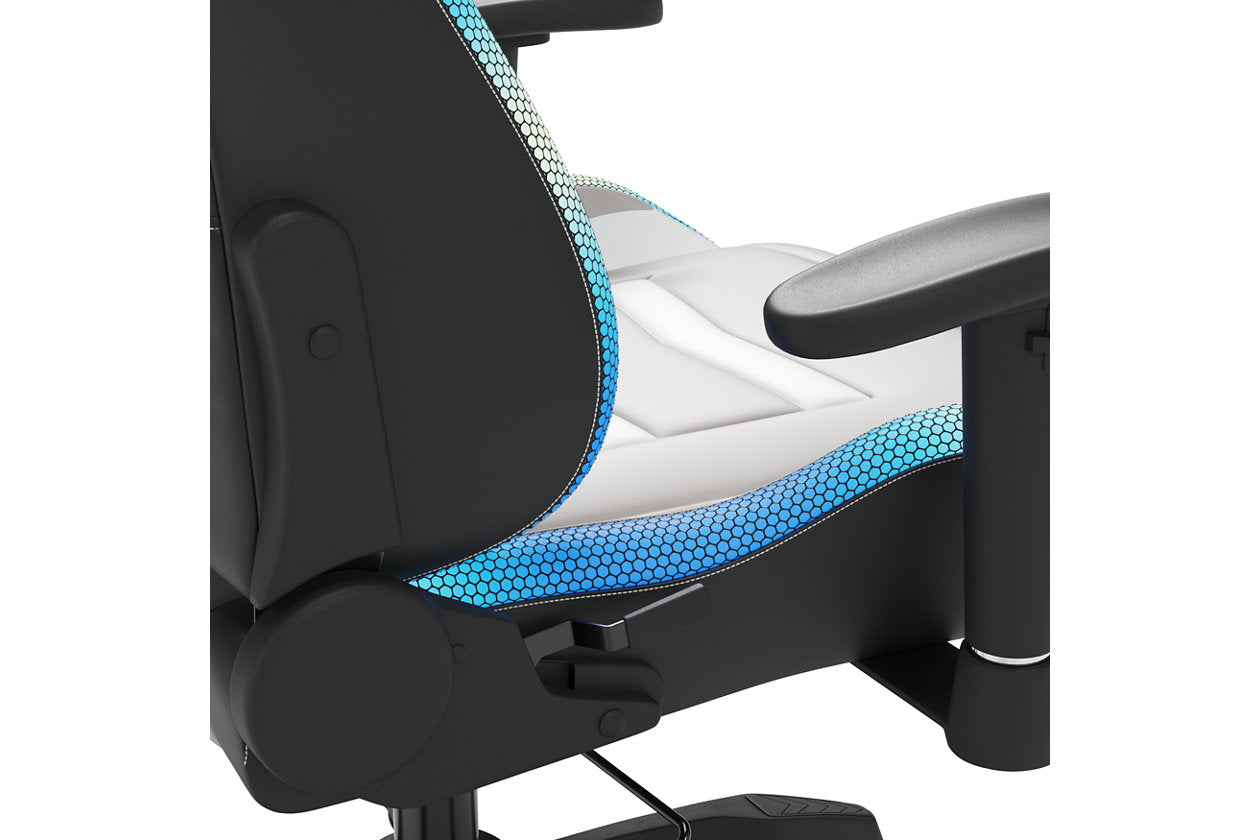 Lynxtyn White/Gray Home Office Desk Chair - H400-08A - Bien Home Furniture & Electronics