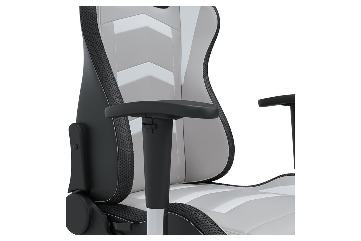 Lynxtyn White/Gray Home Office Desk Chair - H400-08A - Bien Home Furniture &amp; Electronics
