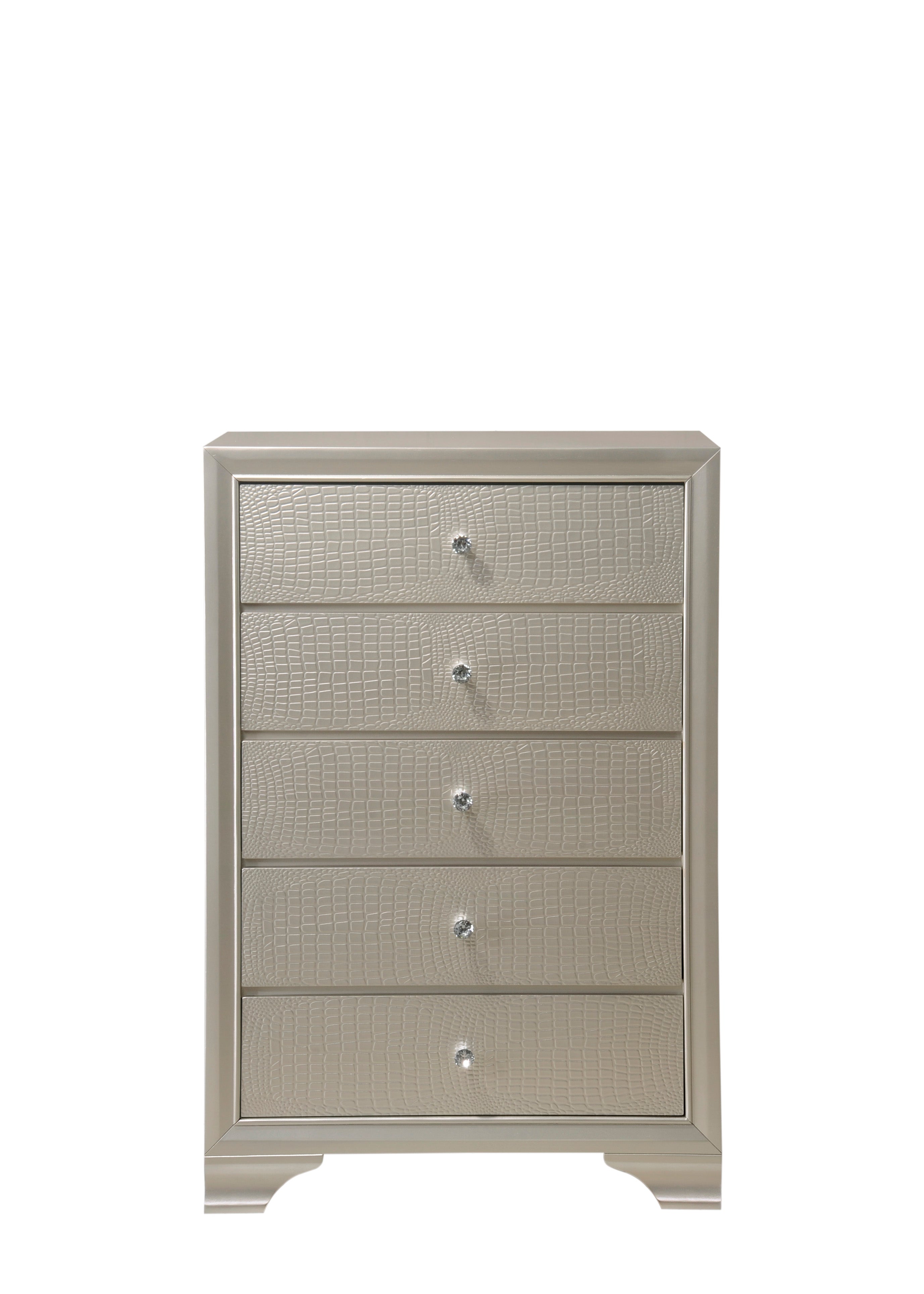 Lyssa Champagne Chest - B4300-4 - Bien Home Furniture & Electronics