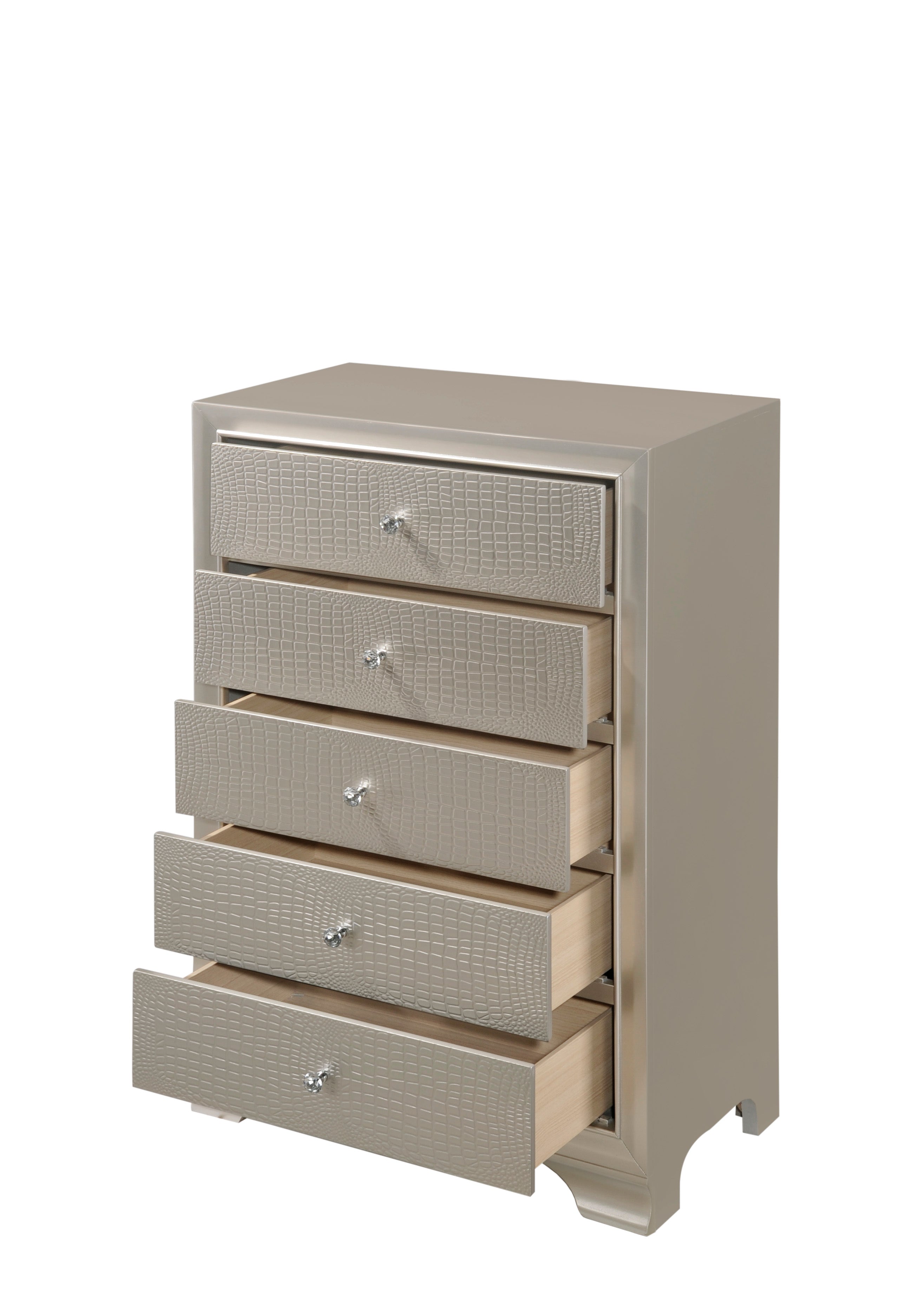 Lyssa Champagne Chest - B4300-4 - Bien Home Furniture & Electronics