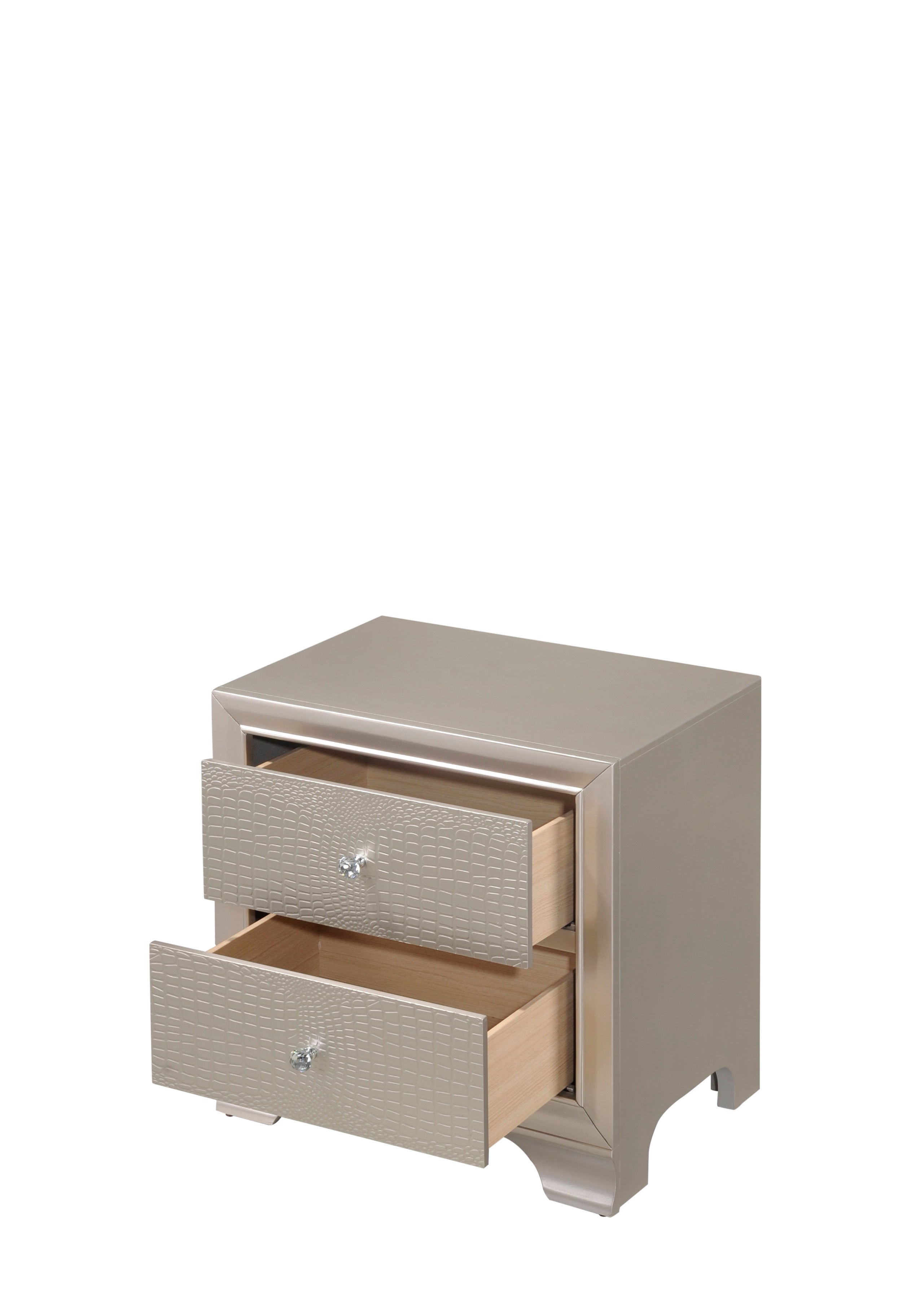 Lyssa Champagne Nightstand - B4300-2 - Bien Home Furniture & Electronics