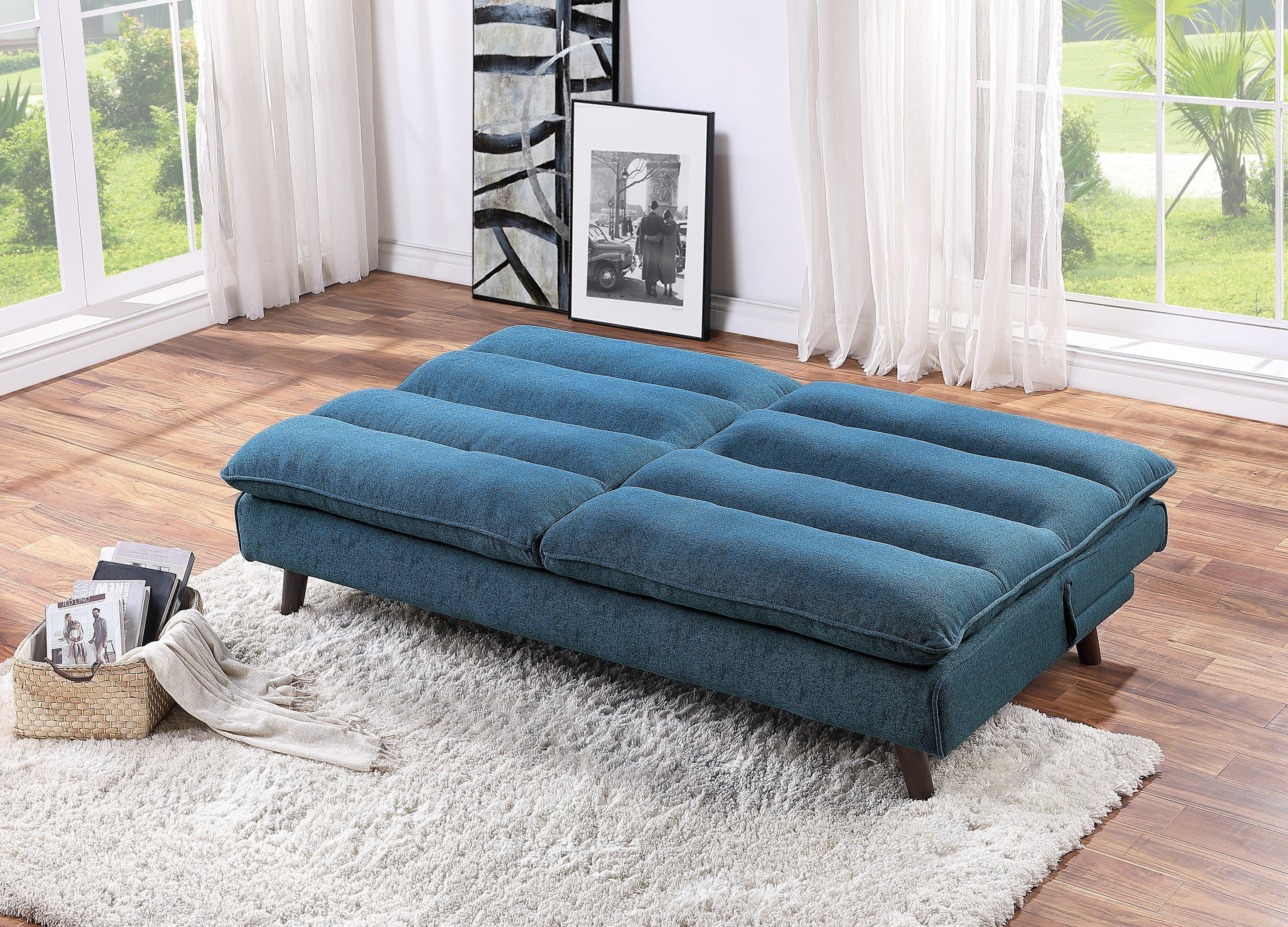 Mackay Blue Elegant Lounger - 9560BU-3CL - Bien Home Furniture & Electronics
