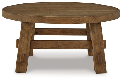 Mackifeld Warm Brown Coffee Table - T724-8 - Bien Home Furniture &amp; Electronics