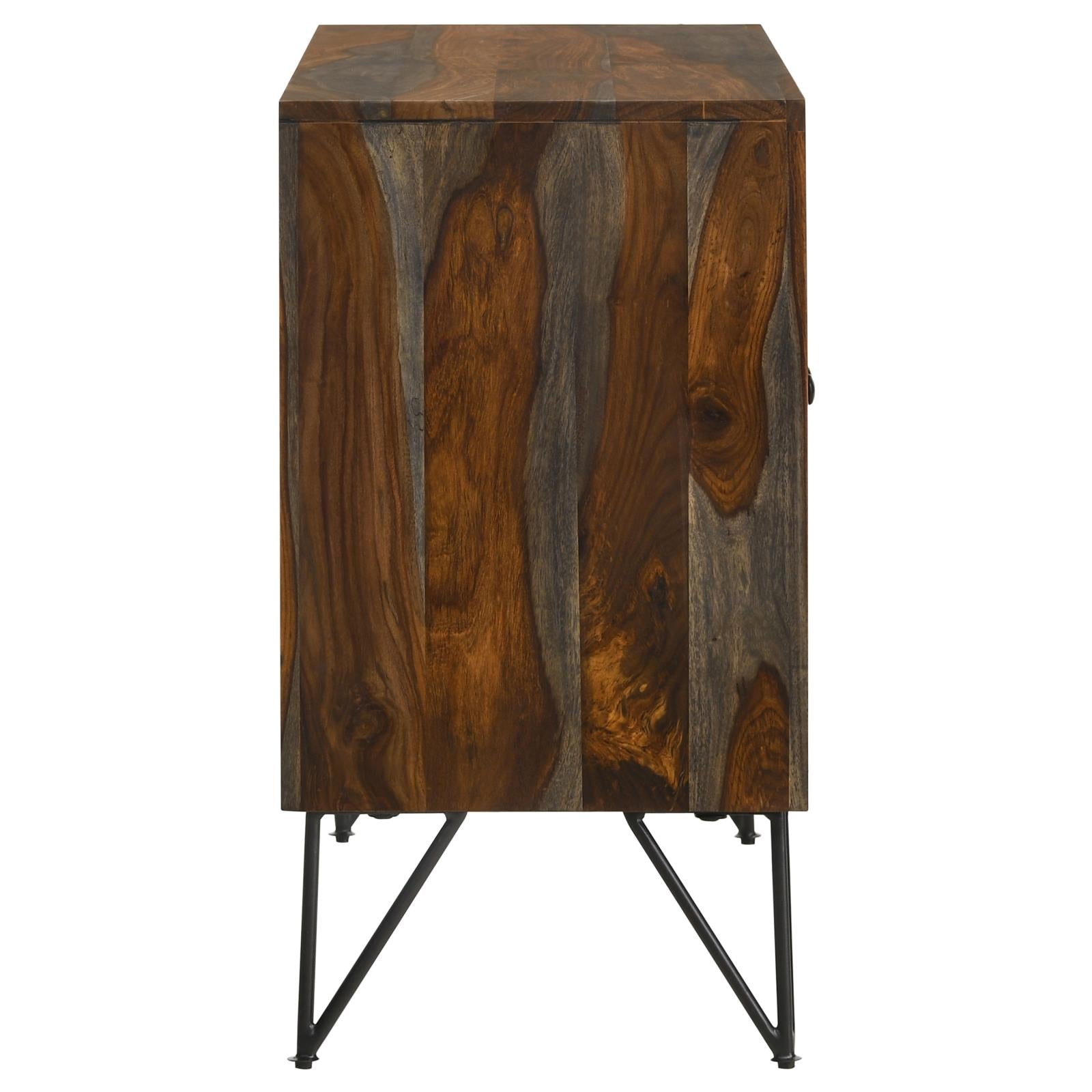 Macon Sheesham Gray 2-Door Accent Cabinet - 959615 - Bien Home Furniture & Electronics