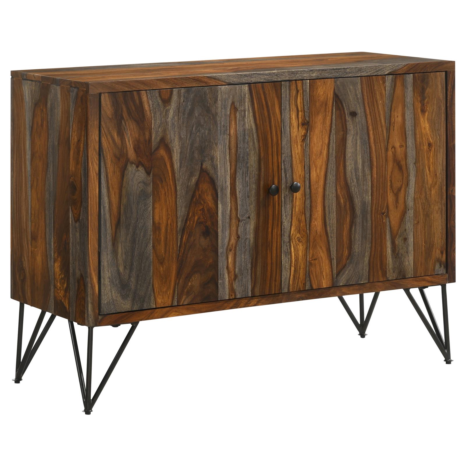 Macon Sheesham Gray 2-Door Accent Cabinet - 959615 - Bien Home Furniture & Electronics