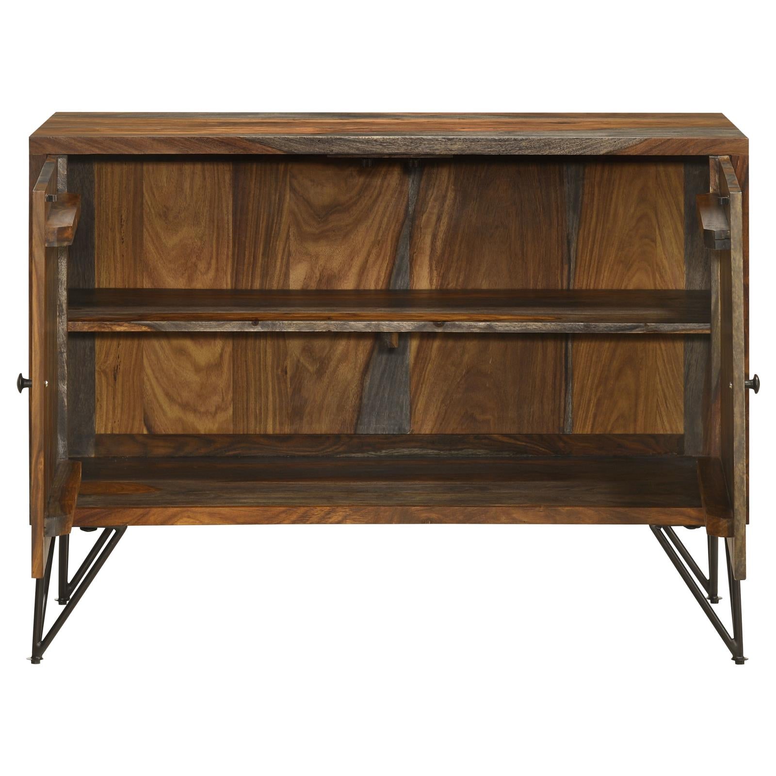 Macon Sheesham Gray 2-Door Accent Cabinet - 959615 - Bien Home Furniture & Electronics
