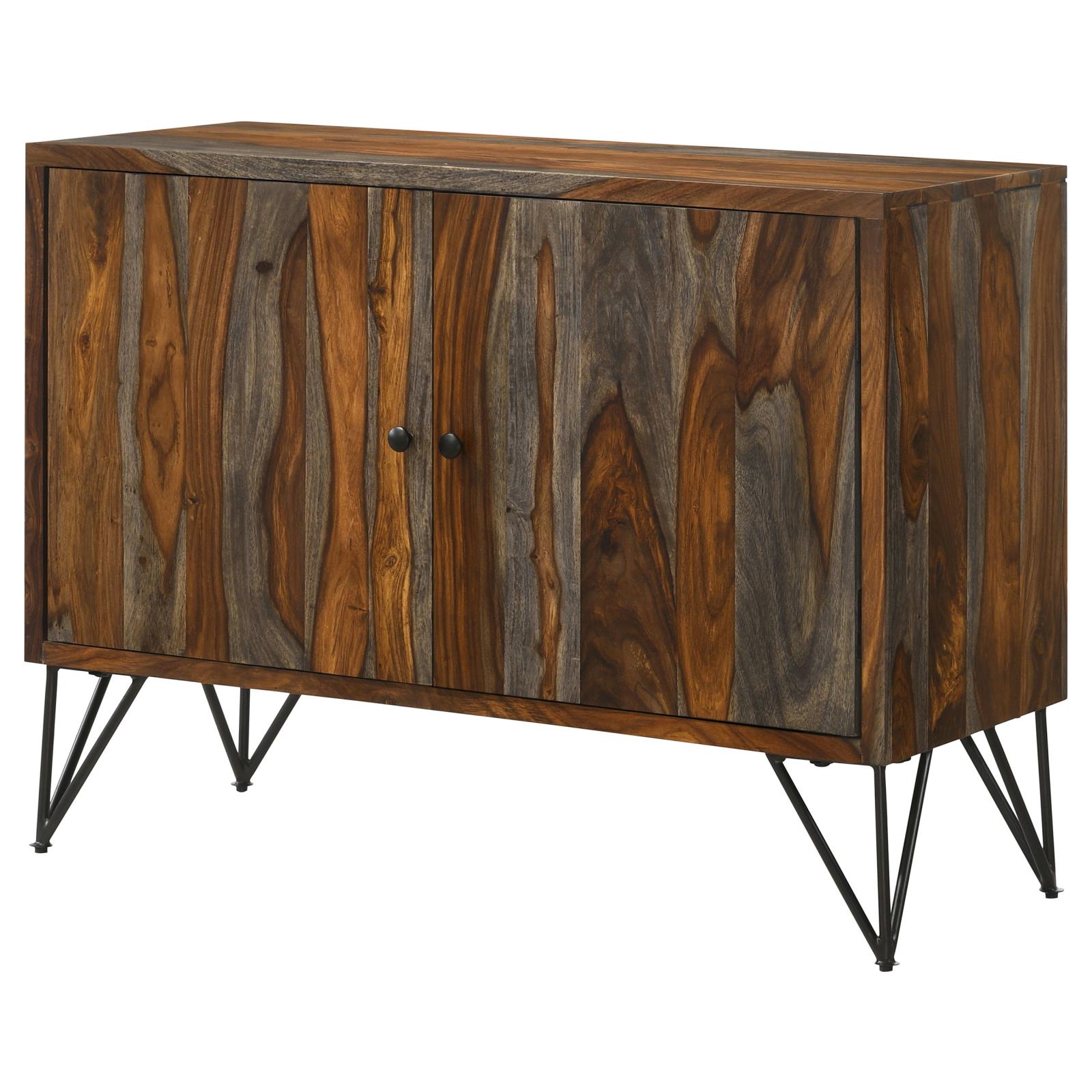Macon Sheesham Gray 2-Door Accent Cabinet - 959615 - Bien Home Furniture & Electronics