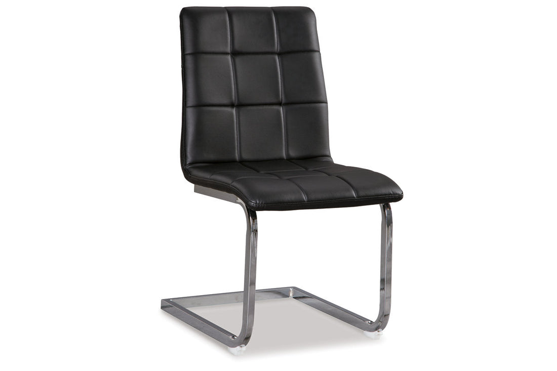 Madanere Black/Chrome Finish Dining Chair, Set of 4 - D275-01 - Bien Home Furniture &amp; Electronics