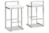 Madanere White/Chrome Finish Bar Height Barstool, Set of 2 - D275-730 - Bien Home Furniture & Electronics