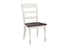 Madelyn Dark Cocoa/Coastal White Ladder Back Side Chairs, Set of 2 - 110382 - Bien Home Furniture & Electronics