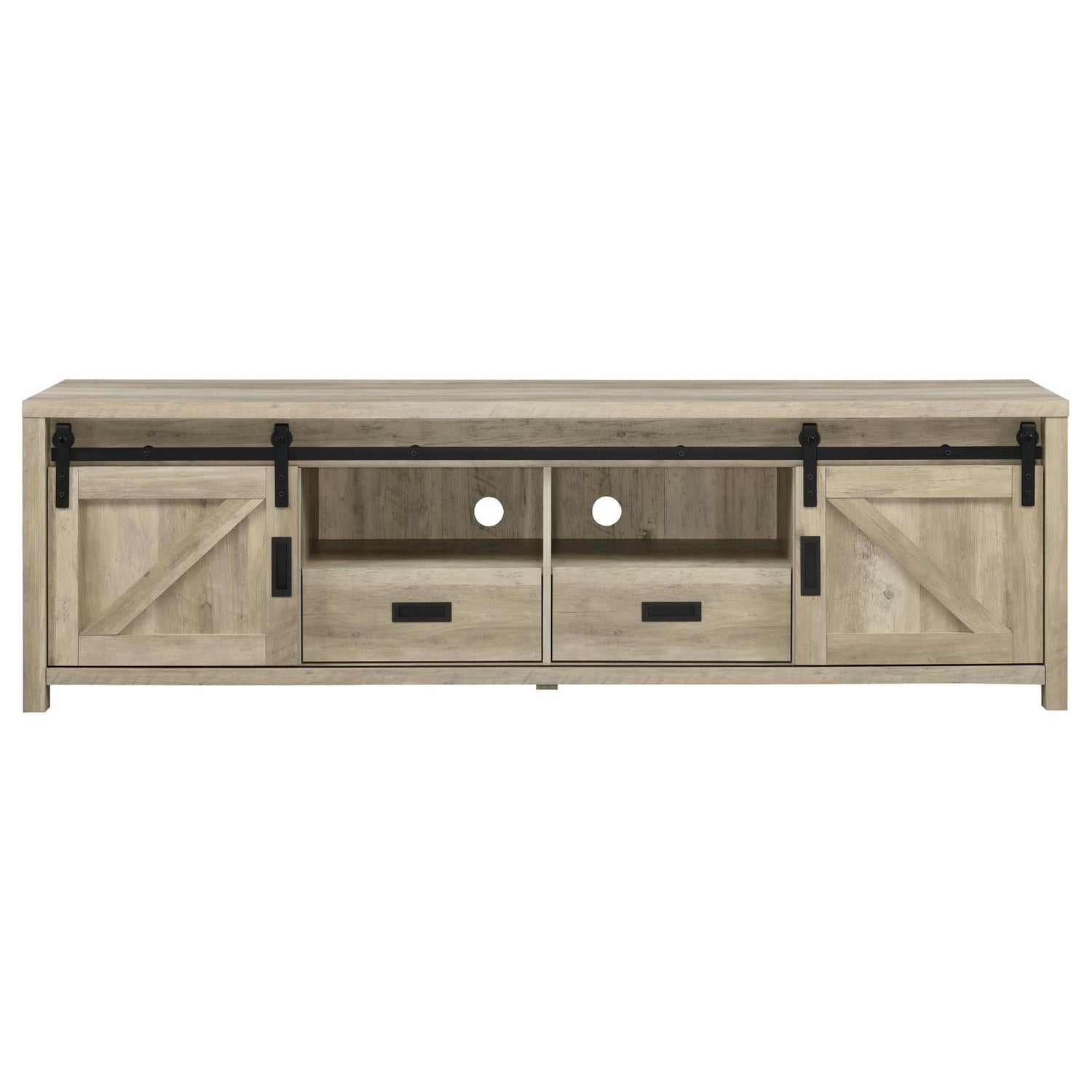 Madra Rectangular TV Console with 2 Sliding Doors - 736263 - Bien Home Furniture & Electronics