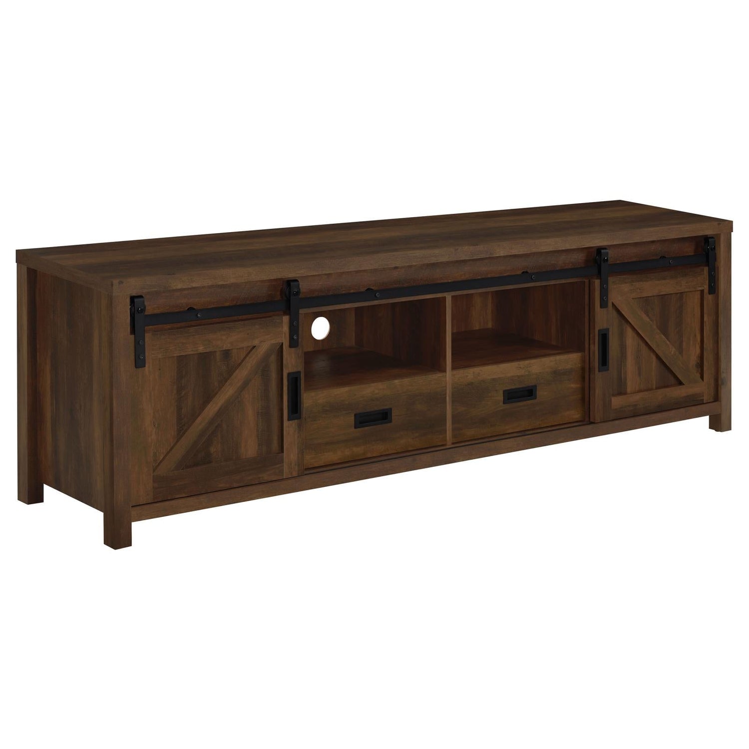 Madra Rectangular TV Console with 2 Sliding Doors - 736273 - Bien Home Furniture & Electronics