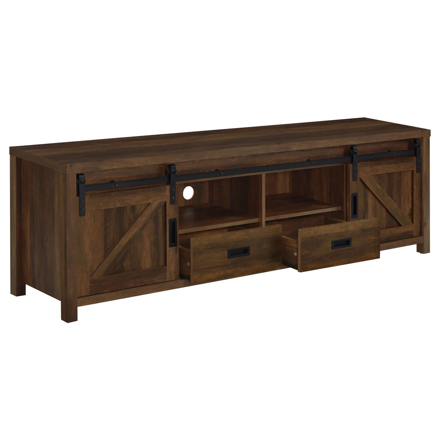 Madra Rectangular TV Console with 2 Sliding Doors - 736273 - Bien Home Furniture & Electronics