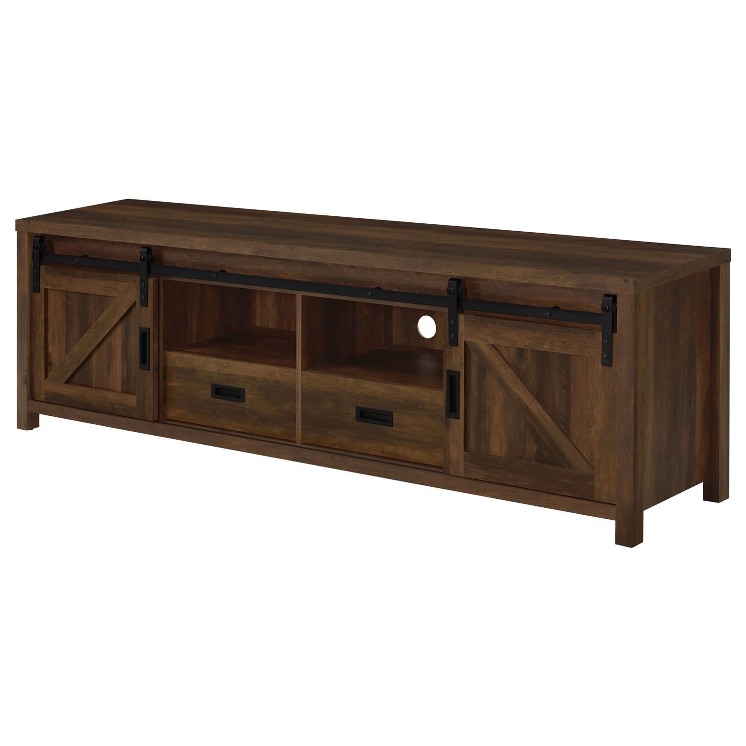 Madra Rectangular TV Console with 2 Sliding Doors - 736273 - Bien Home Furniture & Electronics