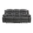 Madrona Hill Gray Double Reclining Sofa - 9989GY-3 - Bien Home Furniture & Electronics
