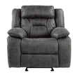 Madrona Hill Gray Glider Reclining Chair - 9989GY-1 - Bien Home Furniture & Electronics