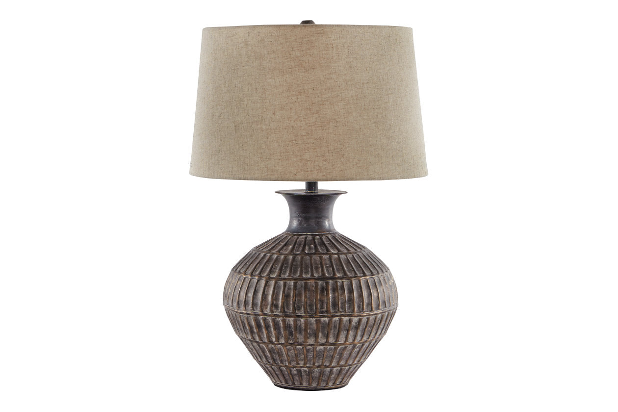 Magan Antique Bronze Finish Table Lamp - L207354 - Bien Home Furniture & Electronics