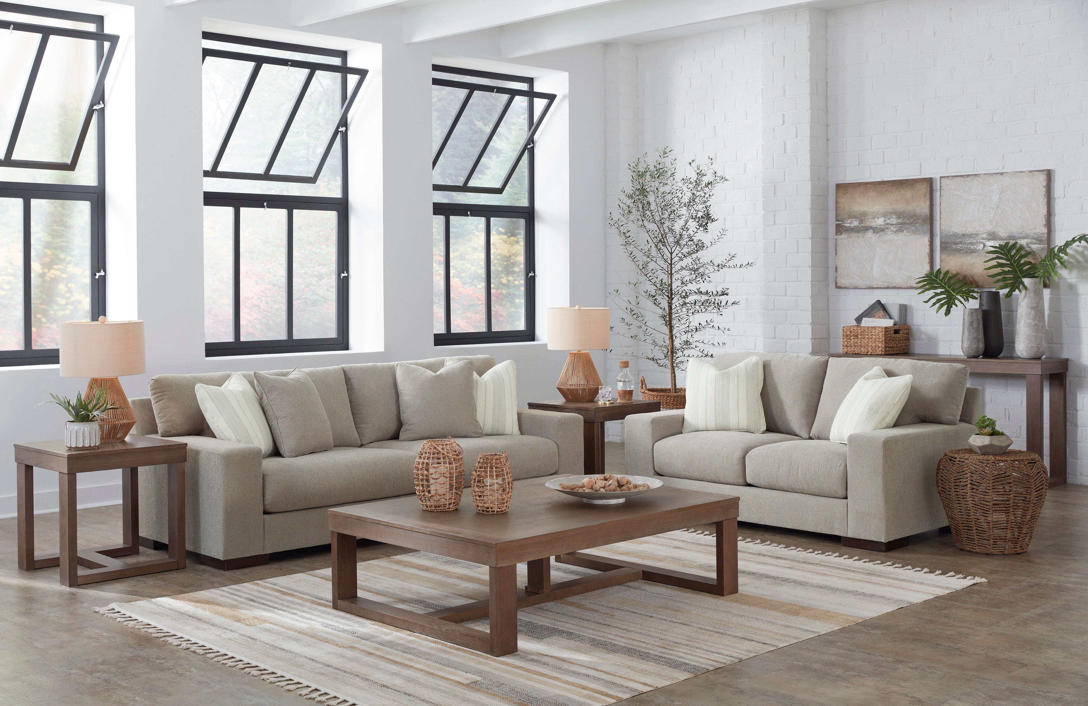 Maggie Flax Living Room Set - SET | 5200438 | 5200435 - Bien Home Furniture &amp; Electronics