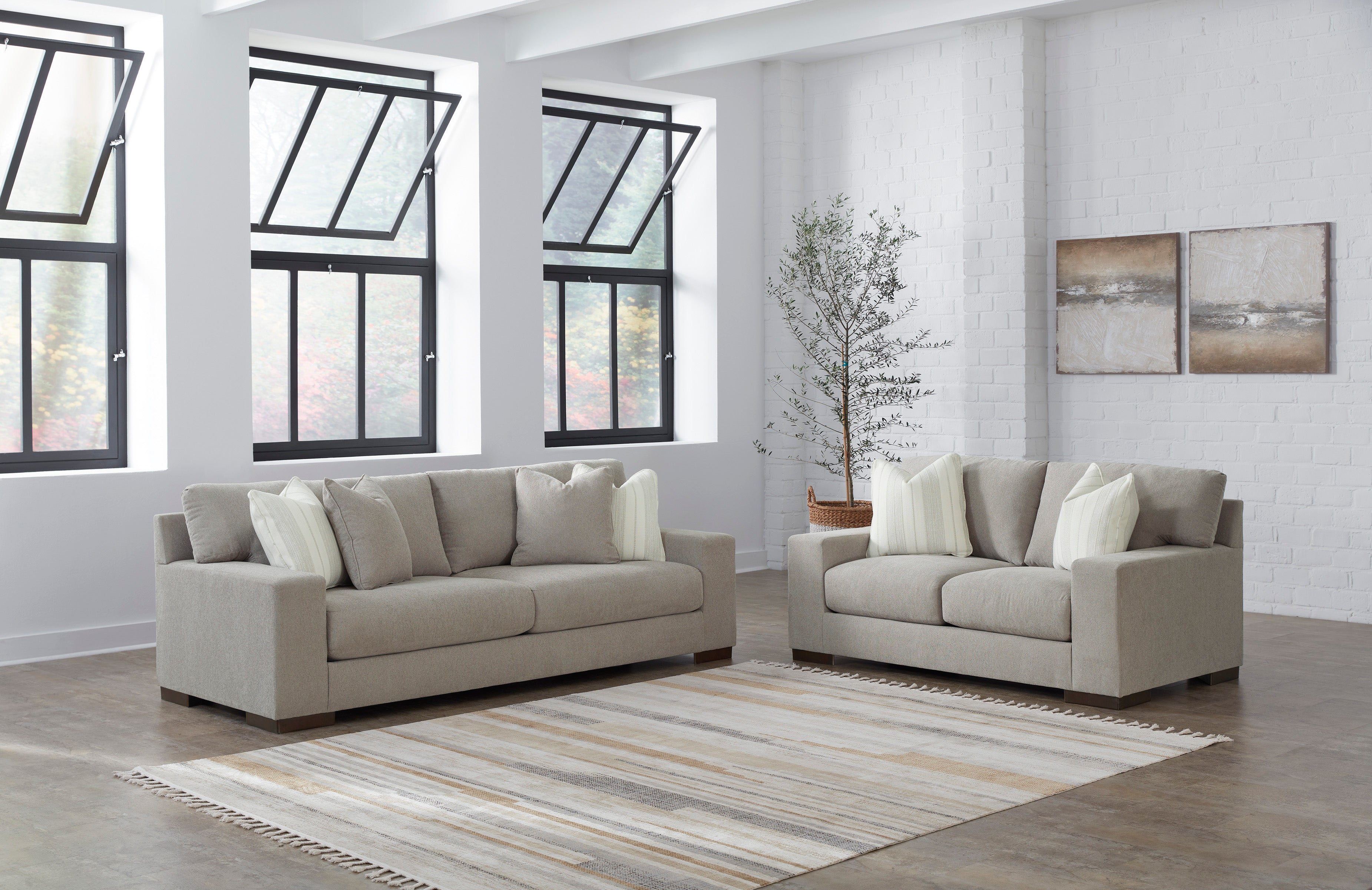 Maggie Flax Living Room Set - SET | 5200438 | 5200435 - Bien Home Furniture & Electronics