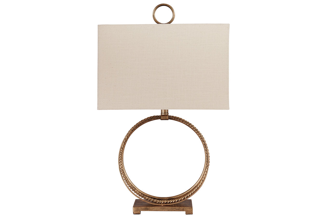 Mahala Antique Gold Finish Table Lamp - L208124 - Bien Home Furniture & Electronics