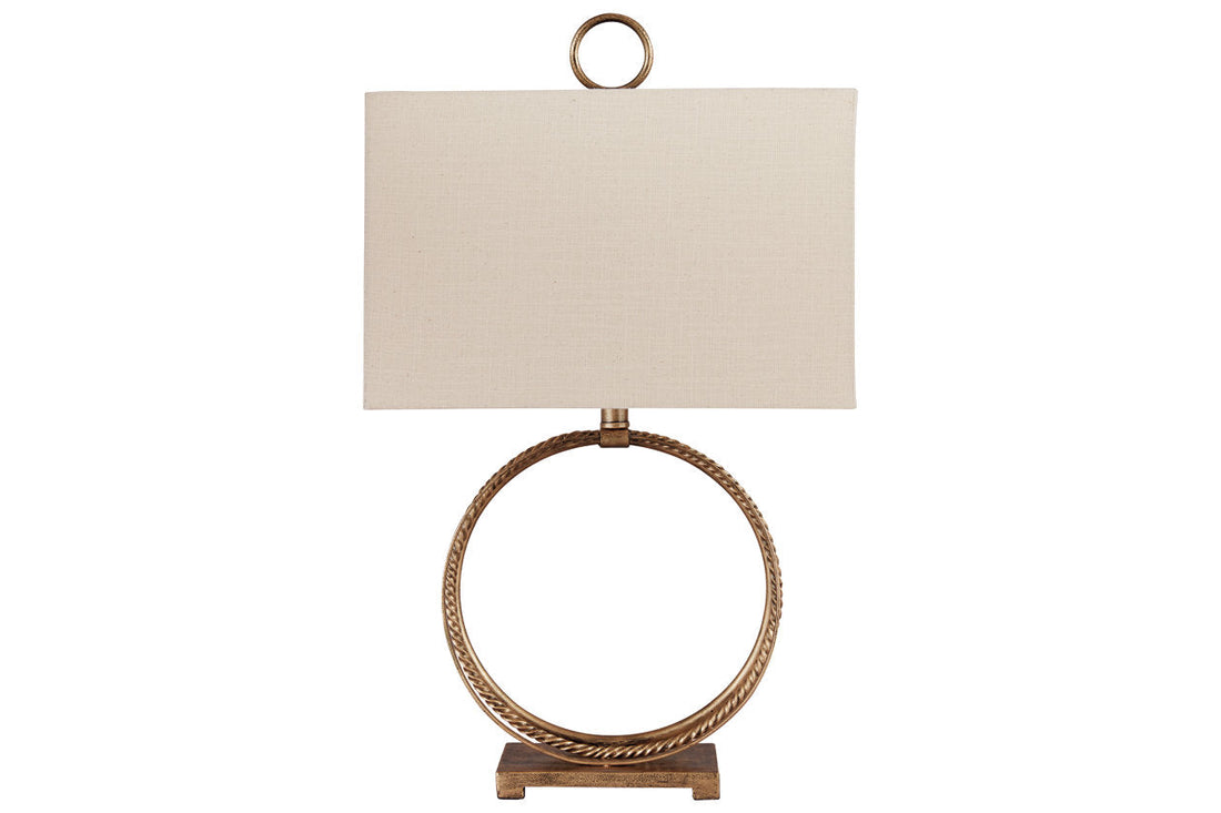 Mahala Antique Gold Finish Table Lamp - L208124 - Bien Home Furniture &amp; Electronics