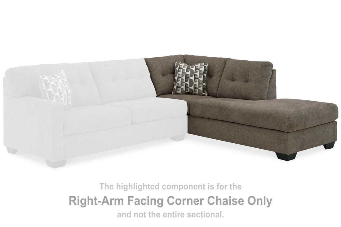 Mahoney Chocolate Right-Arm Facing Corner Chaise - 3100517 - Bien Home Furniture & Electronics