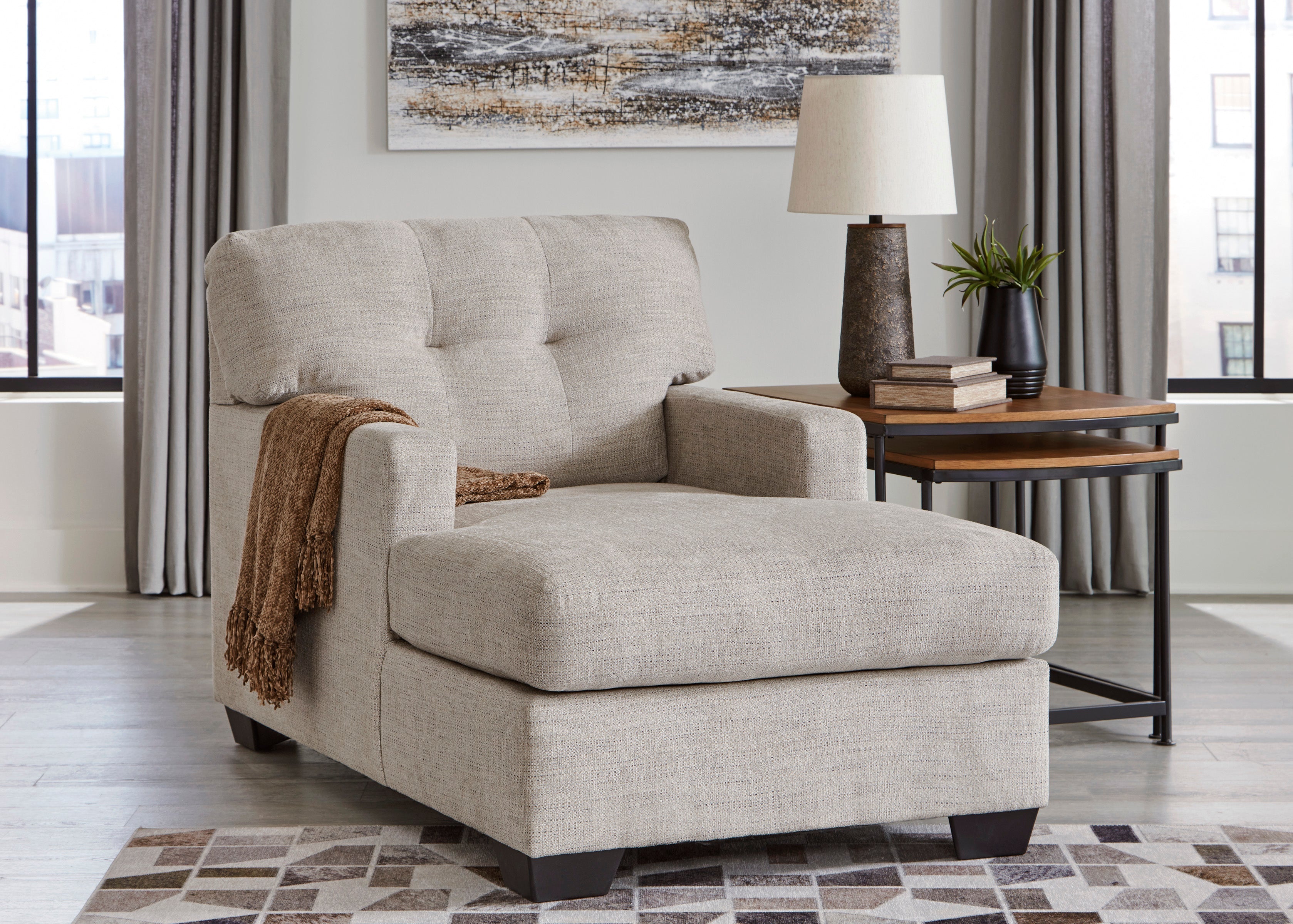 Mahoney Pebble Living Room Set - SET | 3100438 | 3100435 - Bien Home Furniture & Electronics