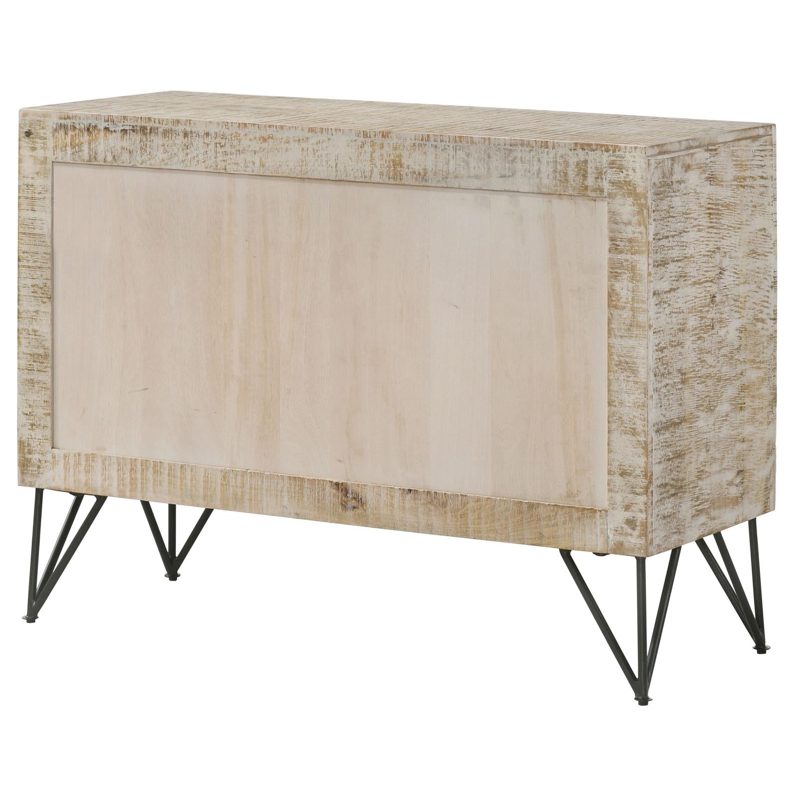 Maille White Washed 2-Door Accent Cabinet - 959652 - Bien Home Furniture & Electronics