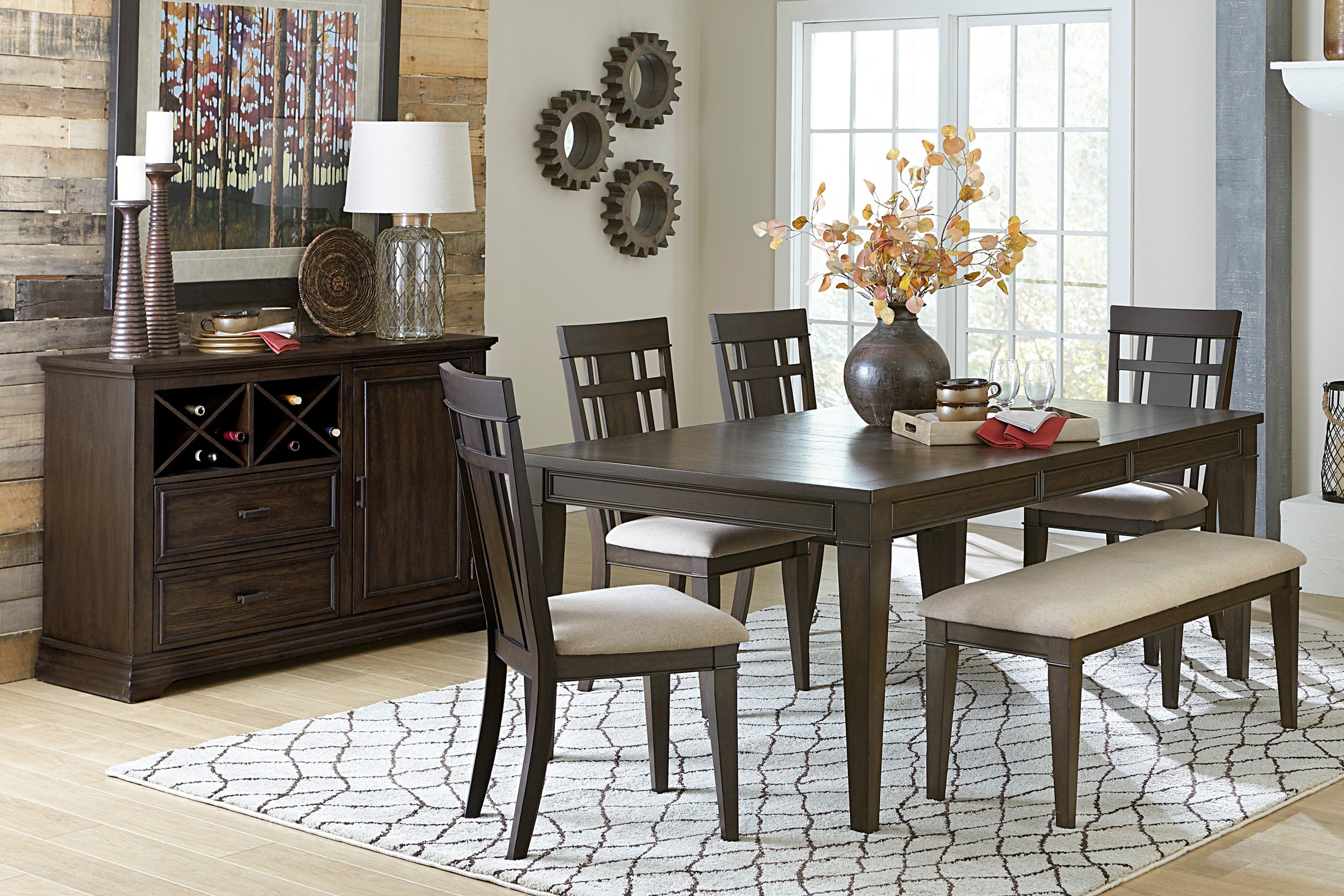 Makah Dark Brown Server - 5496-40 - Bien Home Furniture & Electronics