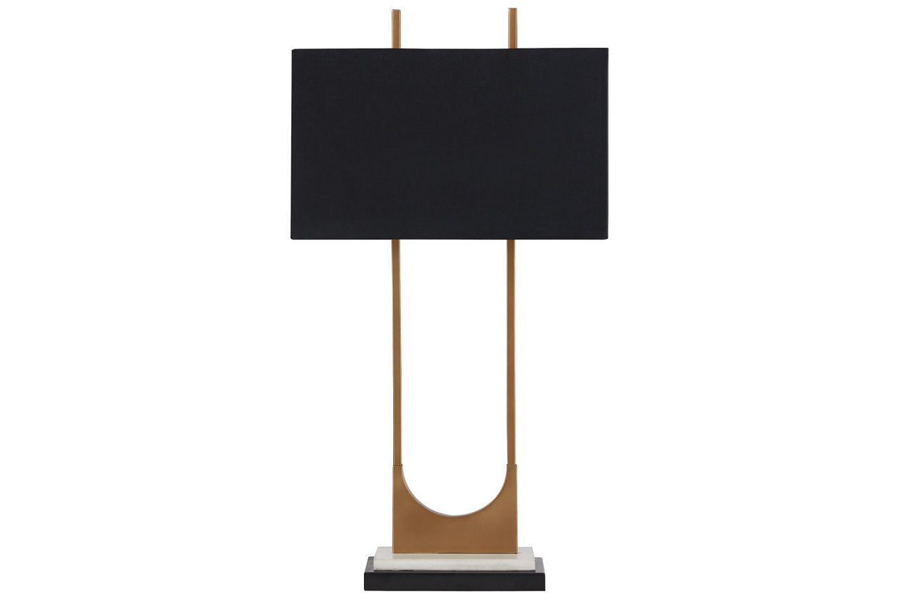 Malana Brass Finish Table Lamp - L208254 - Bien Home Furniture & Electronics