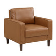 Malcolm Brown Faux Leather Chair - 9203BRW-1 - Bien Home Furniture & Electronics