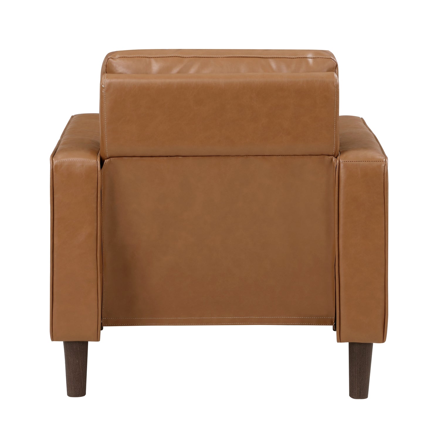 Malcolm Brown Faux Leather Chair - 9203BRW-1 - Bien Home Furniture & Electronics