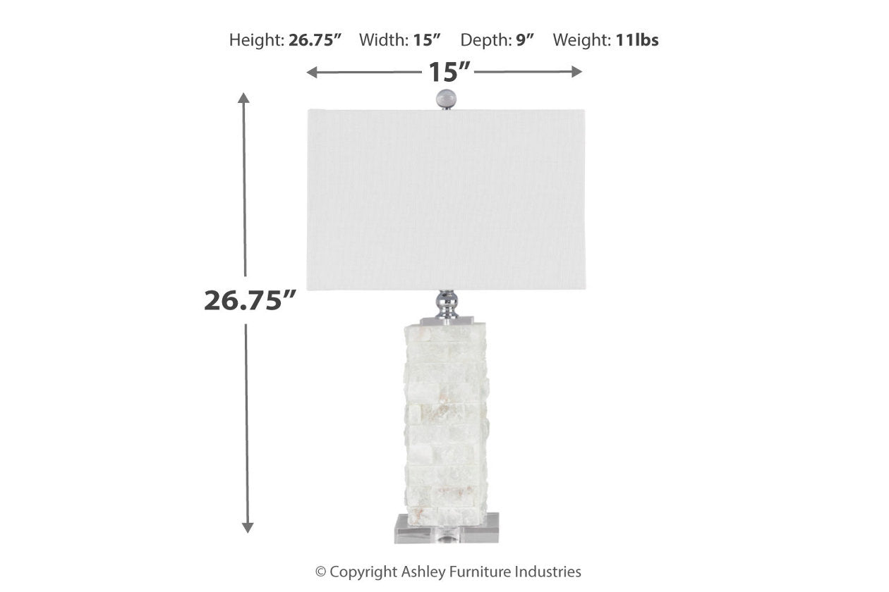 Malise White Table Lamp - L429014 - Bien Home Furniture & Electronics
